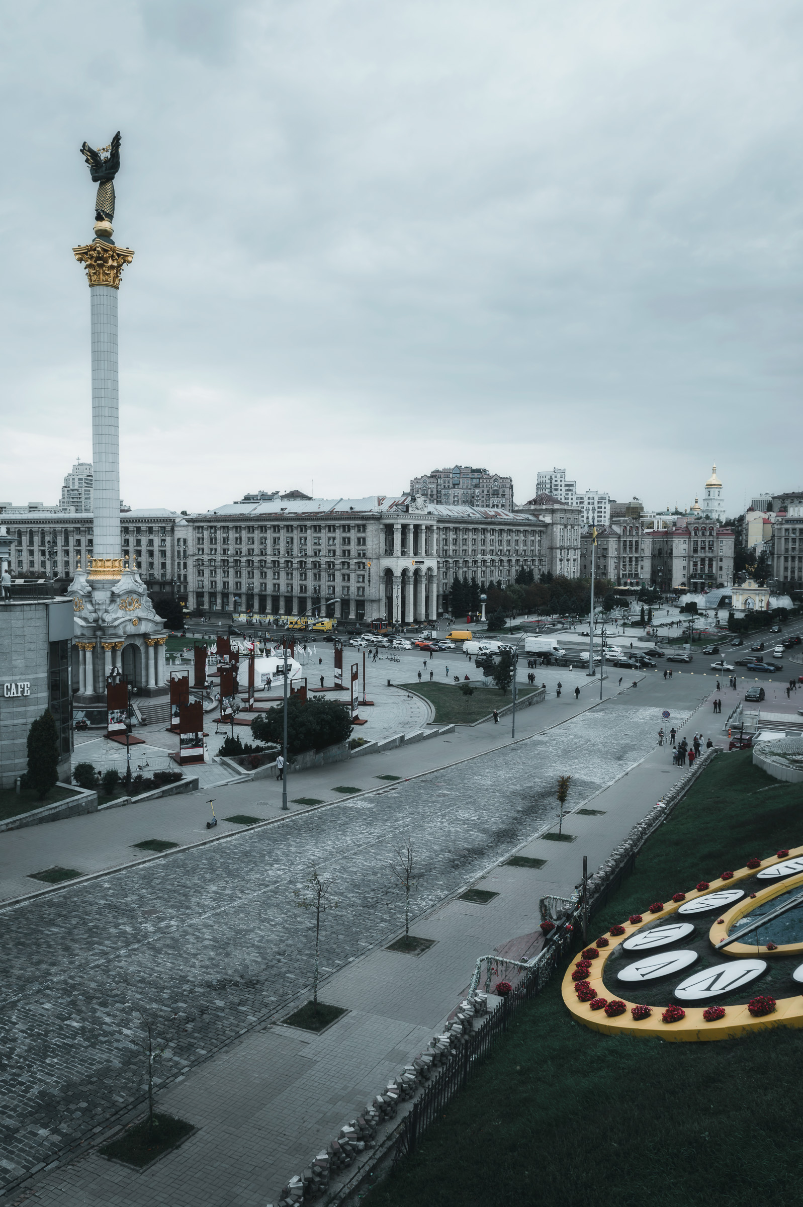 Independence Square and Independence Monument in Kyiv